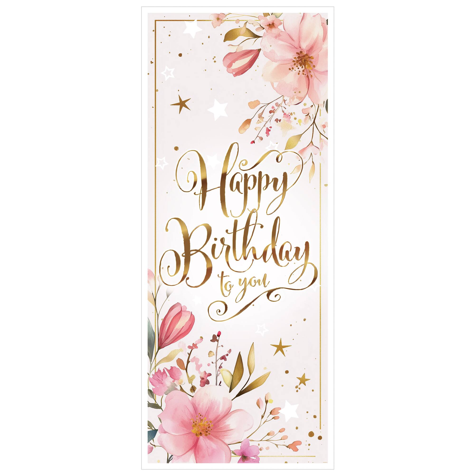 Beistle 30" x 6ft. Happy Birthday To You Door Covers, 2ct.